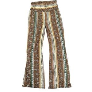 Shosho Multicolor Striped Flare Pants